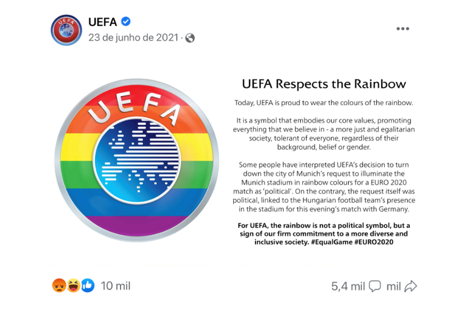 Source. UEFA Facebook page.