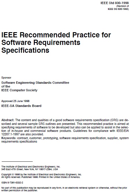 Fuente. https://standards.ieee.org/ieee/830/1222/