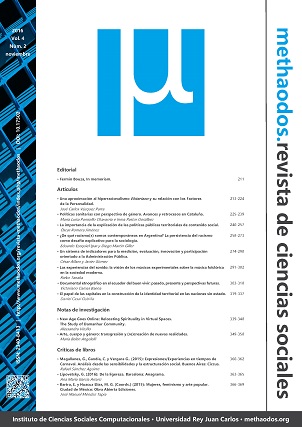 methaodos.revista de ciencias sociales. Vol. 4 Núm. 2 (2016)