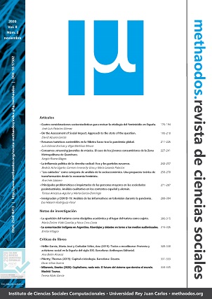 methaodos.revista de ciencias sociales. Vol. 8 Núm. 2 (2020)